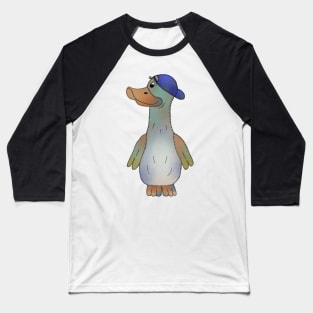 Schräger Vogel Baseball T-Shirt